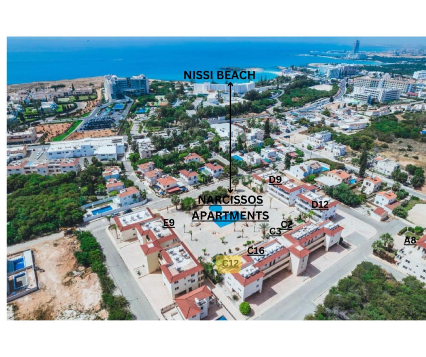 איה נאפה Narcissos 'Nissi Beach' Apartment C12 מראה חיצוני תמונה